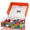 Marioinex Mini Waffle Konstruktor 500 – 500 dalių konstruktorius, skalbiamas mašinoje, įvairiaspalvis