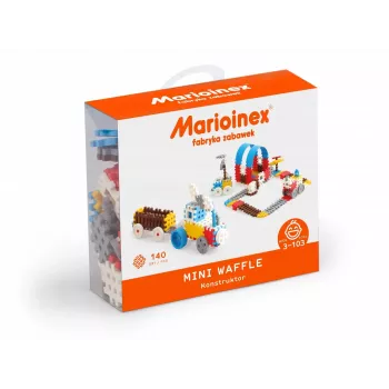 Konstruktorių kaladėlių rinkinys Marioinex 902820 — 140 vnt mini vaflinių kaladėlių berniukams