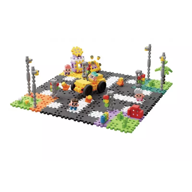 Statybinis rinkinys Marioinex Waffle mini Blocks – Gatvė, 280 dalių