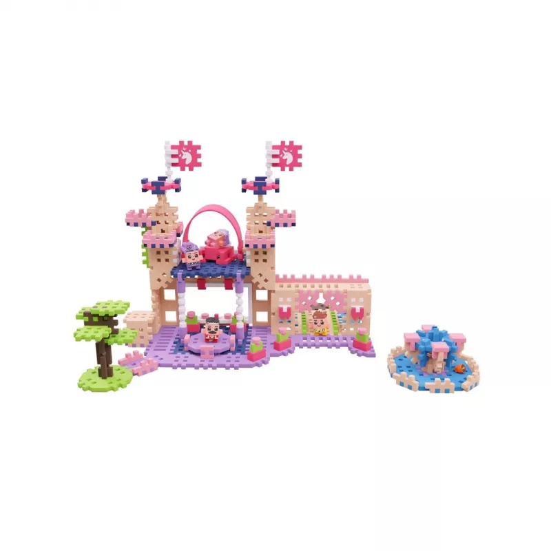Konstruktorius Marioinex Waffle Mini Blocks Princesė – 280 dalių, įvairiaspalvis, dėžutė, nuo 6 metų