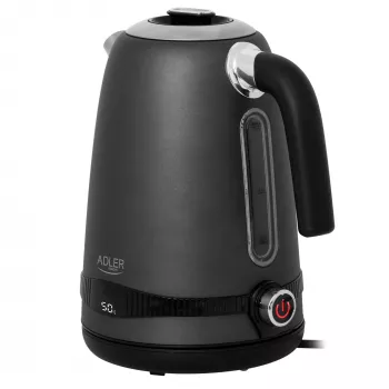 Adler virdulys AD 1295g SS | 2200 W | 1.7 L | Nerūdijantis plienas | Pilka