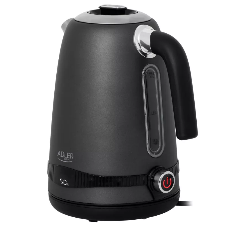 Adler virdulys AD 1295g SS | 2200 W | 1.7 L | Nerūdijantis plienas | Pilka