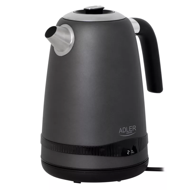 Adler virdulys AD 1295g SS | 2200 W | 1.7 L | Nerūdijantis plienas | Pilka