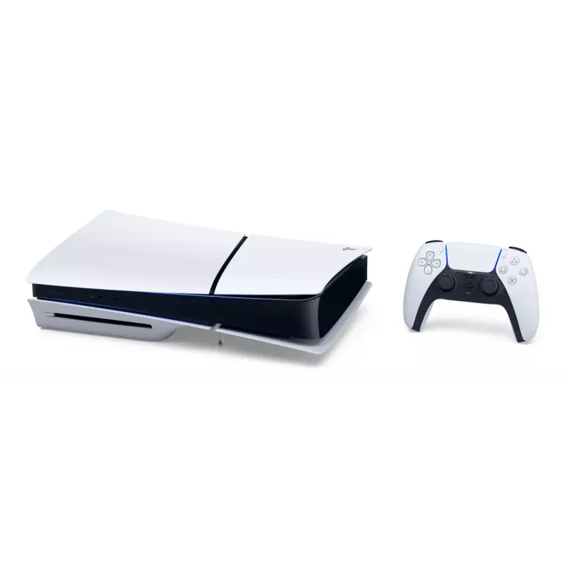 Žaidimų konsolė Sony PlayStation 5 Slim – 1 TB SSD, AMD Ryzen Zen 2 8 branduolių 3,5 GHz, AMD RDNA 2 10.3 TFLOPS, 8K HDR, VR paruošta, Bluetooth 5.1, Wi‑Fi, Gigabit Ethernet