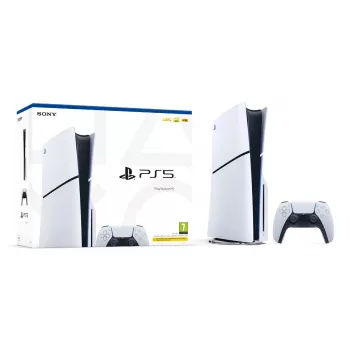 Žaidimų konsolė Sony PlayStation 5 Slim – 1 TB SSD, AMD Ryzen Zen 2 8 branduolių 3.5 GHz, AMD RDNA 2 10.3 TFLOPS, 8K HDR, VR paruošta, Bluetooth 5.1, Wi‑Fi, Gigabit Ethernet