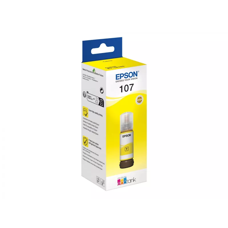EPSON 108 EcoTank geltonų rašalo buteliukas