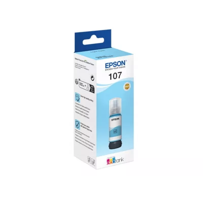 EPSON 108 EcoTank šviesiai žalsvai mėlyno rašalo buteliukas