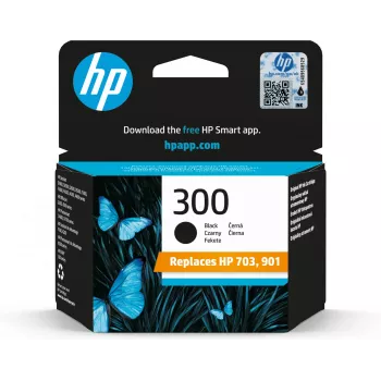 Originali HP 300 kasetė su rašalu, juoda, standartinė talpa 4 ml, 200 puslapių, Vivera rašalas