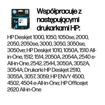 HP 301 Original juoda rašalo kasetė