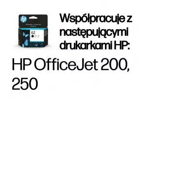HP 62 Original juoda rašalo kasetė