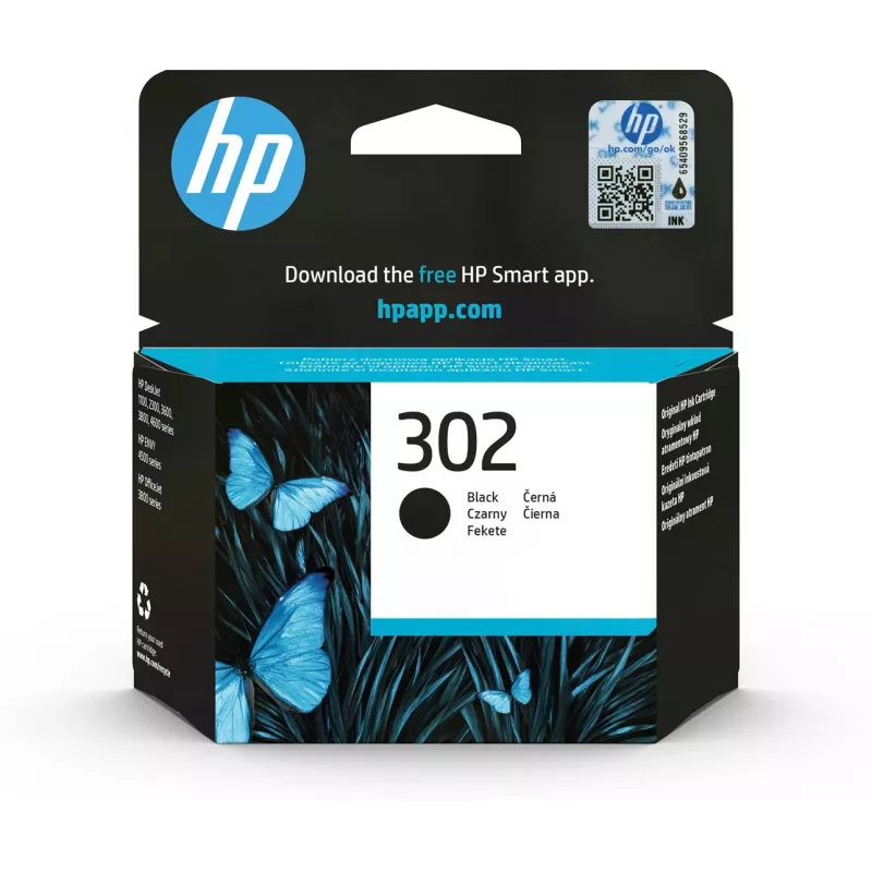 Originali HP 302 juoda kasetė