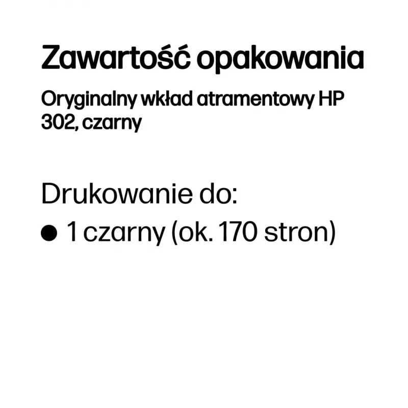 Originali HP 302 juoda kasetė
