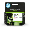 HP 302XL didelės talpos trispalvė originali rašalo kasetė