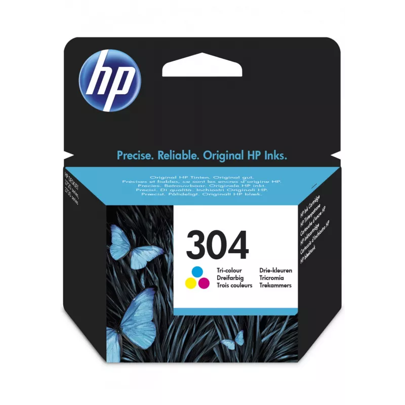Originali HP 304 trijų spalvų rašalo kasetė