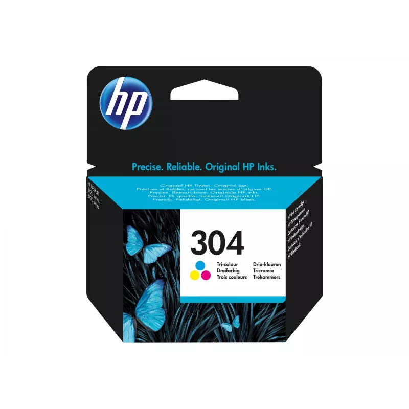 Originali HP 304 trijų spalvų rašalo kasetė