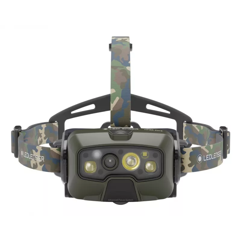 Ledlenser HF8R Core RGB Camouflage – LED priekinė lemputė, žalia