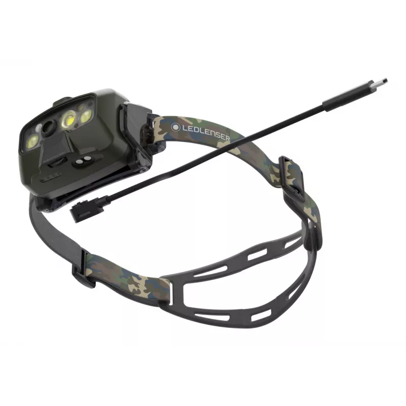 Ledlenser HF8R Core RGB Camouflage – LED priekinė lemputė, žalia