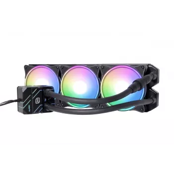 Alphacool Eisbaer Pro Aurora 360 procesoriaus skysčio aušintuvas 12 cm juodas, baltas 1 vnt.