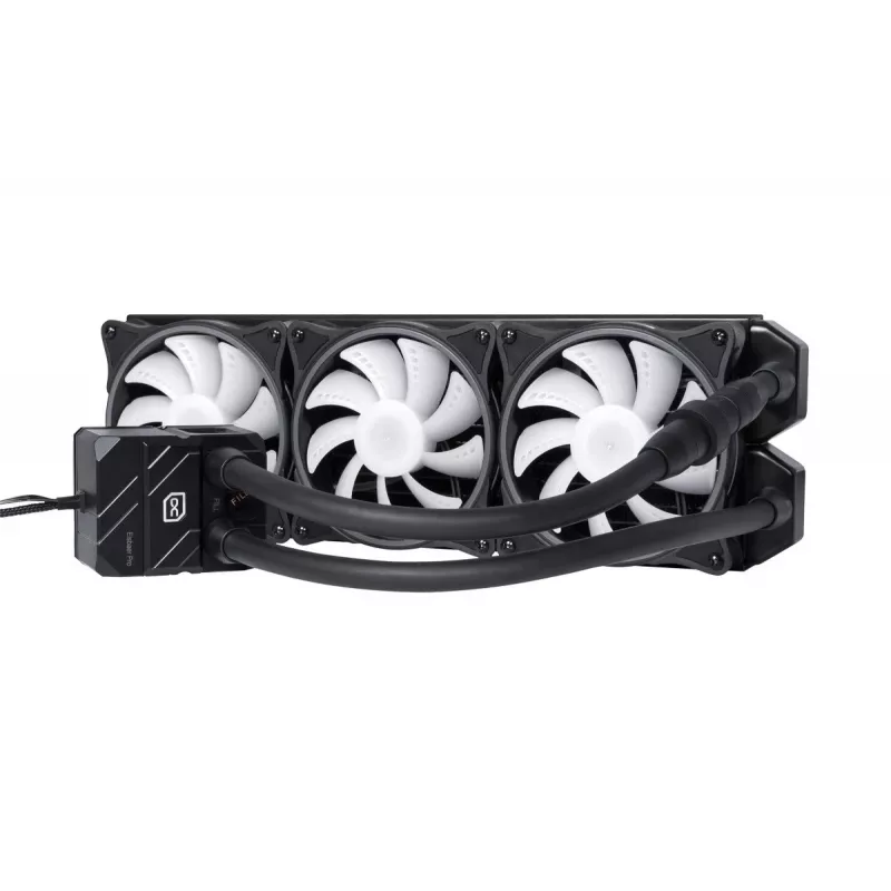 Alphacool Eisbaer Pro Aurora 360 procesoriaus skysčio aušintuvas 12 cm juodas, baltas 1 vnt.