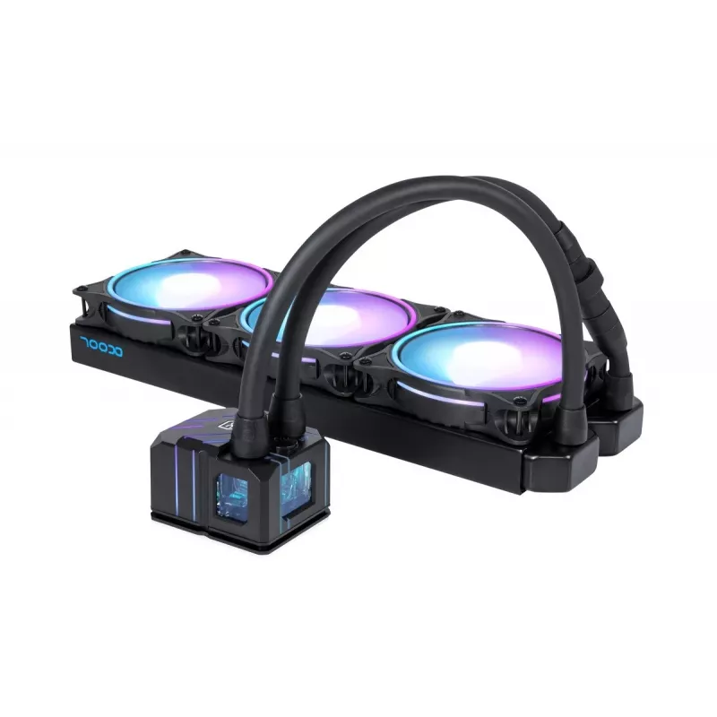 Alphacool Eisbaer Pro Aurora 360 procesoriaus skysčio aušintuvas 12 cm juodas, baltas 1 vnt.