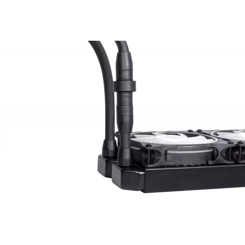 Alphacool Eisbaer Pro Aurora 360 procesoriaus skysčio aušintuvas 12 cm juodas, baltas 1 vnt.