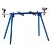 Pjūklo stovas kampiniam pjūklui Scheppach UMF1550, metalinis 4-kojis, maks. apkrova 150 kg, maks. ilgis 194,5 cm, 950×540×810 mm, juodas