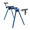 Pjūklo stovas kampiniam pjūklui Scheppach UMF1550, metalinis 4-kojis, maks. apkrova 150 kg, maks. ilgis 194,5 cm, 950×540×810 mm, juodas