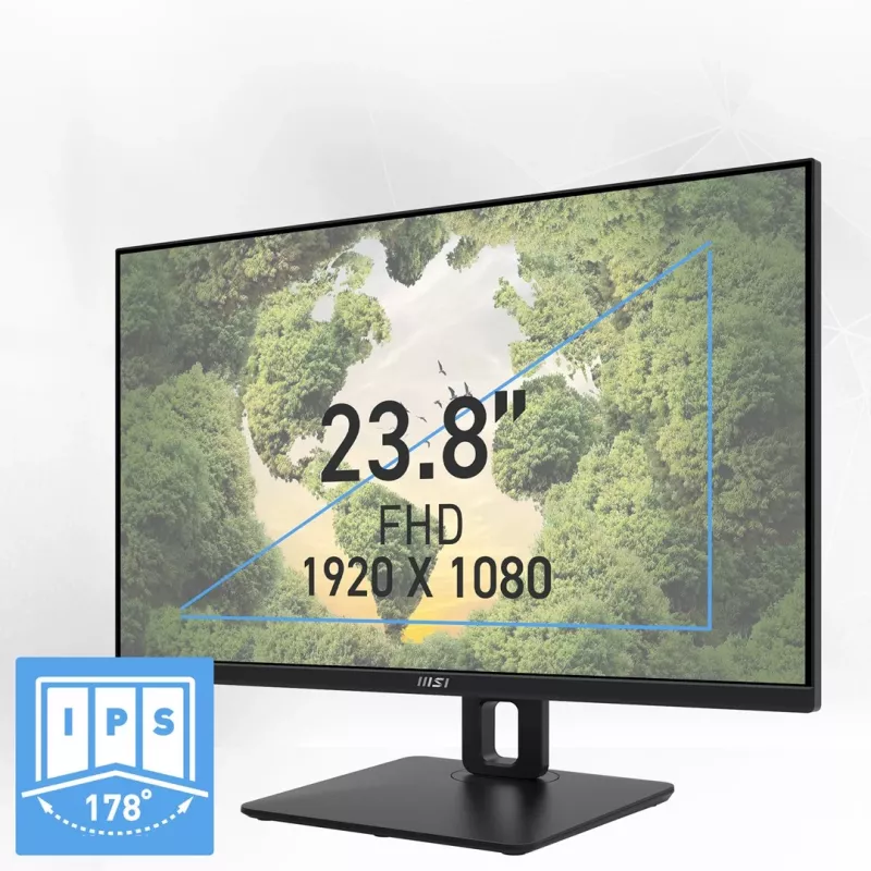 MSI Pro MP245PG 24 colių IPS FHD HDMI/DP Pivot - Plokščias ekranas - 61 cm