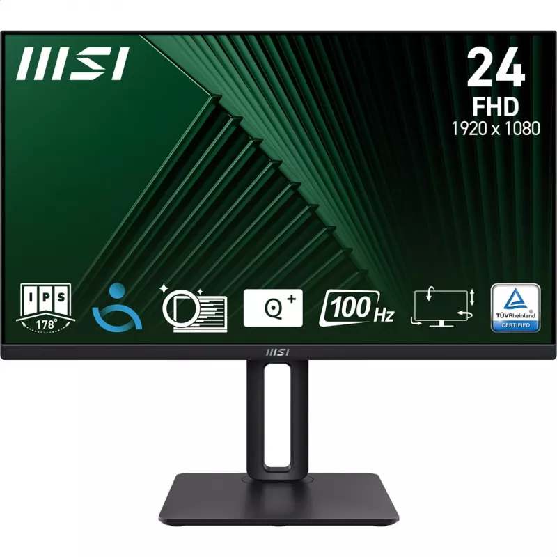MSI Pro MP245PG 24 colių IPS FHD HDMI/DP Pivot - Plokščias ekranas - 61 cm