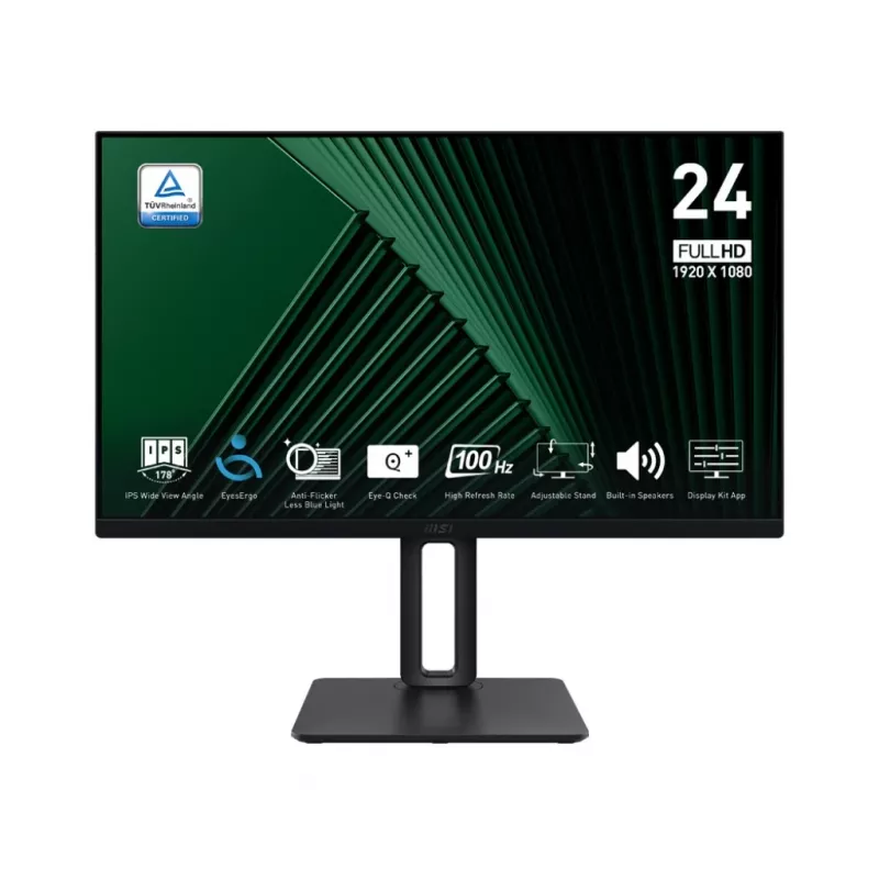 MSI Pro MP245PG 24 colių IPS FHD HDMI/DP Pivot - Plokščias ekranas - 61 cm