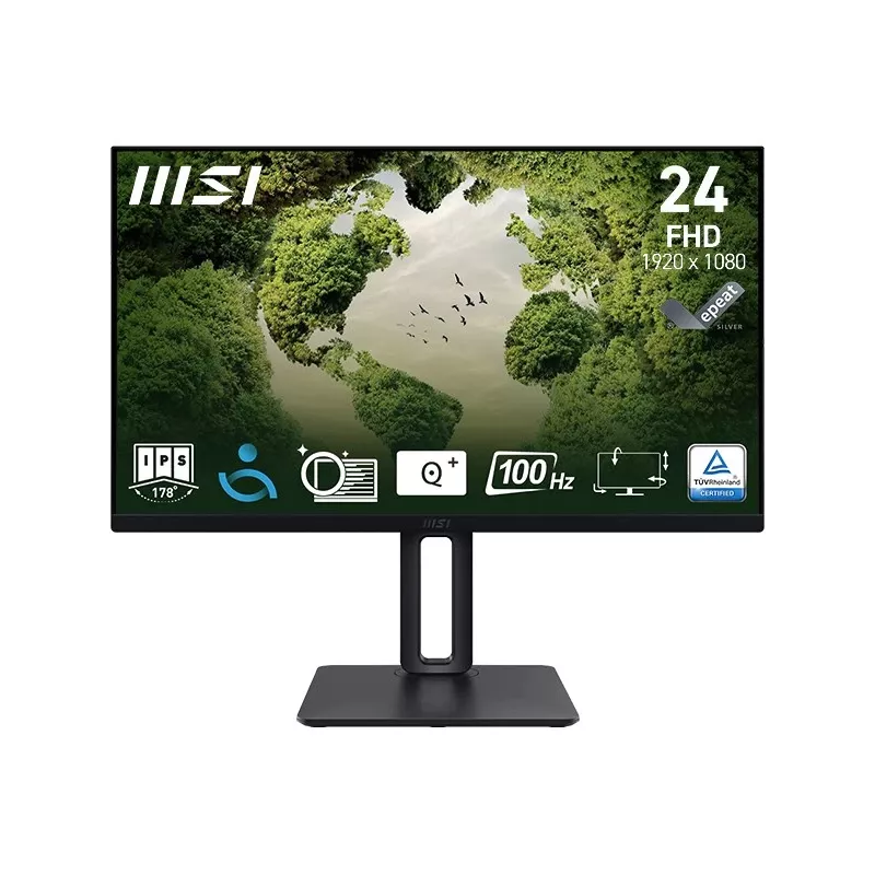 MSI Pro MP245PG 24 colių IPS FHD HDMI/DP Pivot - Plokščias ekranas - 61 cm