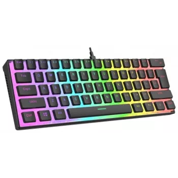 Laidinė mechaninė klaviatūra Rampage RADIANT K11 Black RGB