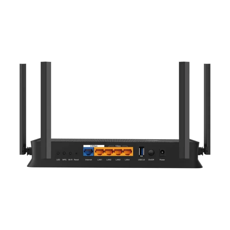 TP-Link Archer BE3600 belaidis maršrutizatorius 2.5 Gigabit Ethernet dviejų juostų (2,4 GHz / 5 GHz) juodas