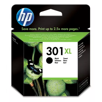 HP 301XL didelės talpos juoda originali rašalo kasetė