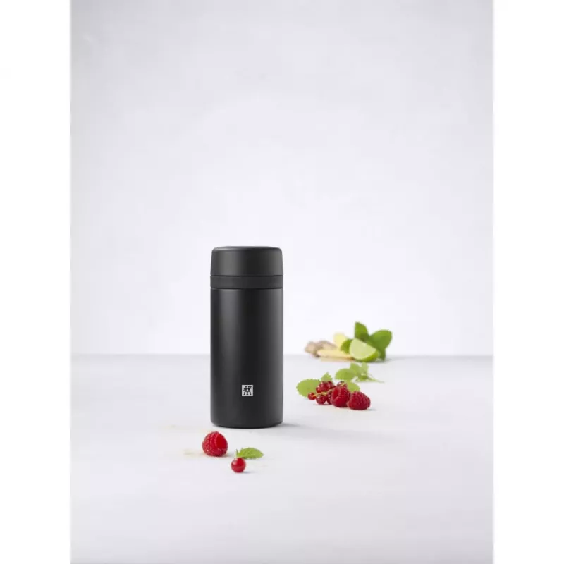 Termosas ZWILLING THERMO 0,42 L, nerūdijantis plienas, juodas, 7 h karšta / 10 h šalta
