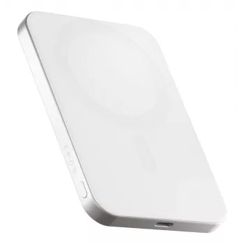 ZENS Pro 1 Slim 5000 mAh belaidis įkroviklis Baltas