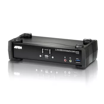 ATEN 2 prievadų USB 3.1 Gen 1 4K DisplayPort 1.2 KVMP™ jungiklis su garsu (KVM kabeliai įtraukti)
