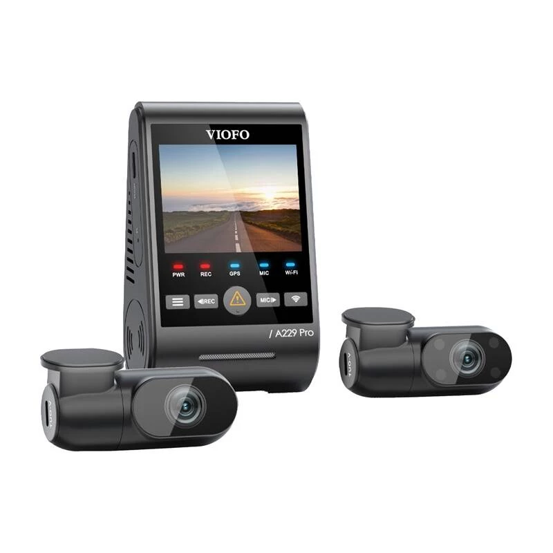 Vaizdo registratorius VIOFO A229 PRO 3CH 4K + 2K + 1080P WiFi GPS