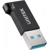 Unitek A1049ABK01 USB-C (mot.) į USB-A (pat.) adapteris, juodas