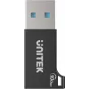 Unitek A1049ABK01 USB-C (mot.) į USB-A (pat.) adapteris, juodas