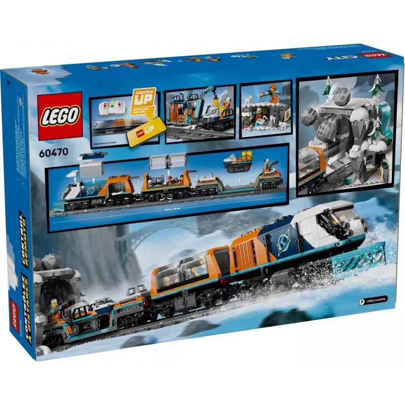 LEGO CITY 60470 Tyrinėtojų Arktinis poliarinis ekspresas traukinys