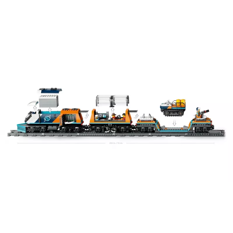 LEGO CITY 60470 Tyrinėtojų Arktinis poliarinis ekspresas traukinys