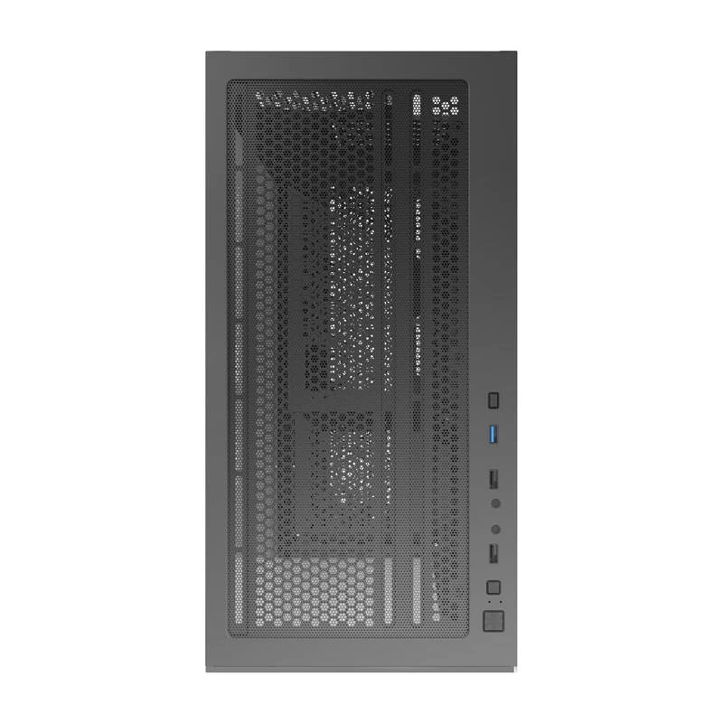 Darkflash C218M kompiuterio korpusas + 6 ARGB ventiliatoriai (juoda)