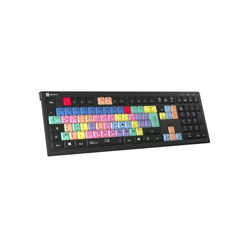 Logickeyboard Adobe Premiere Pro CC ASTRA 2 apšviesta klaviatūra prancūzų (LKB-PPROCC-A2PC-FR)