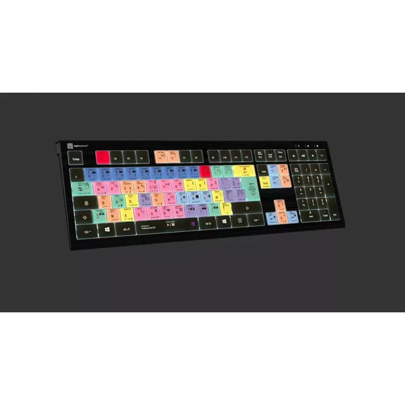 Logickeyboard Adobe Premiere Pro CC ASTRA 2 apšviesta klaviatūra prancūzų (LKB-PPROCC-A2PC-FR)