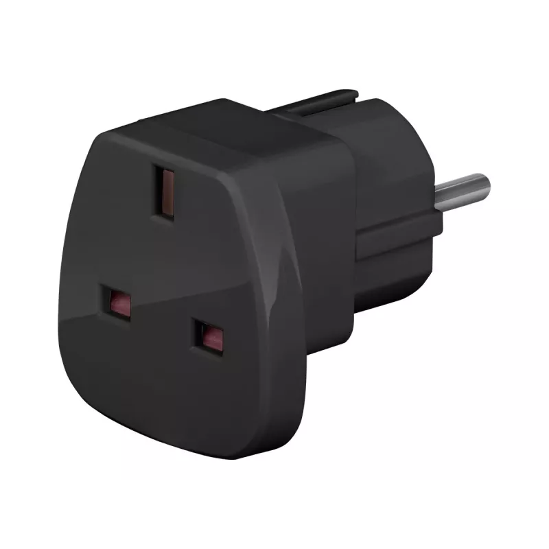 Wentronic Goobay kelioninis adapteris, juodas - JK kištukas > F tipo (CEE 7/7) lizdas (94271)
