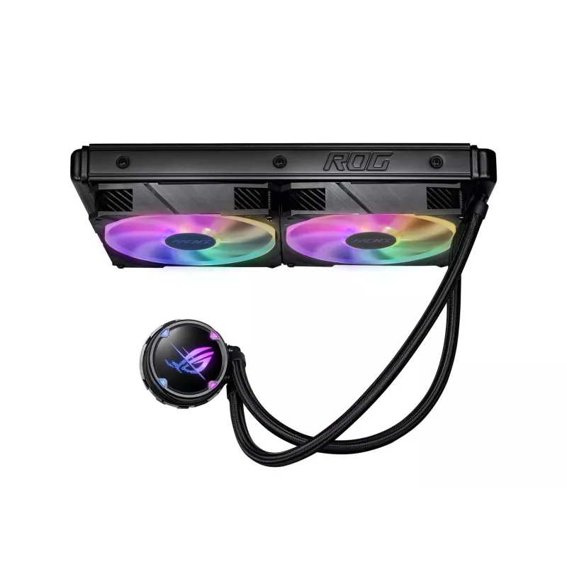 ASUS ROG STRIX LC II 280 ARGB procesoriaus vandens aušintuvas 14 cm juodas