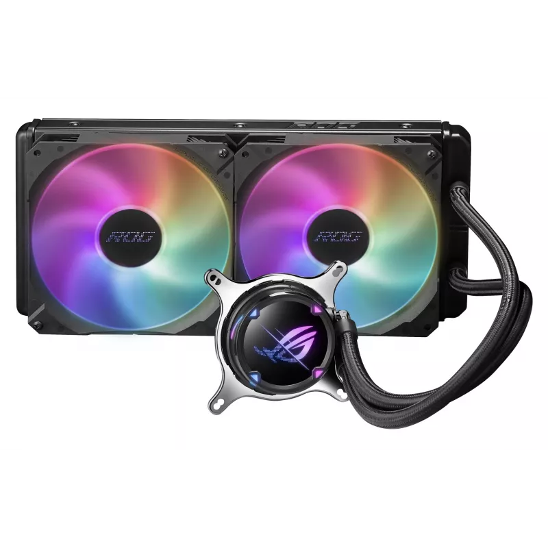 ASUS ROG STRIX LC II 280 ARGB procesoriaus vandens aušintuvas 14 cm juodas