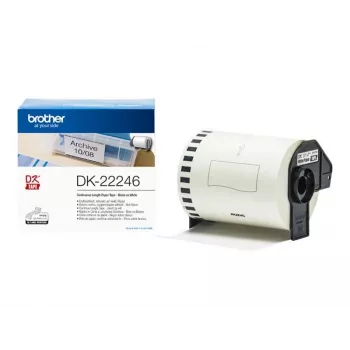 Juostelė etiketėms Brother DK-22246, ištisinė, 10,3 cm x 30,48 m, balta su juodu tekstu