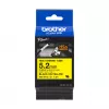 Brother HSe-611E šilumą traukiantis vamzdelis, 5.2 mm x 1.5 m, juodas ant geltono